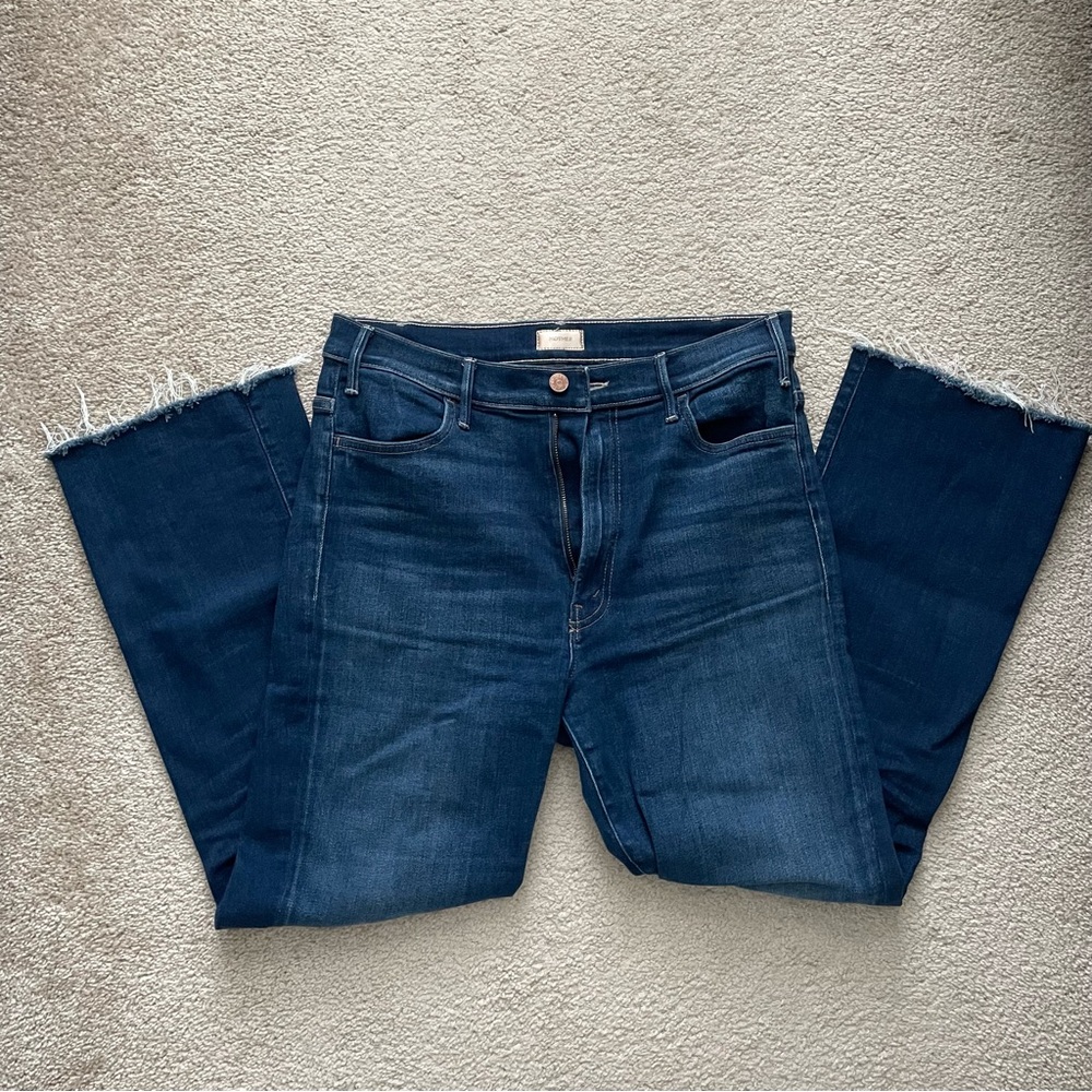 MOTHER The Hustler Ankle Fray Home Movies Size 31